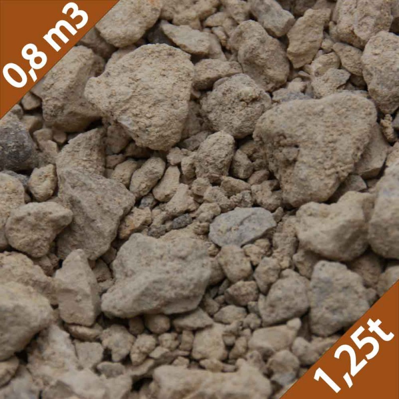 CALCAIRE CONCASSE OCRE 0/20 MM BIG BAG DE 0.5 M3